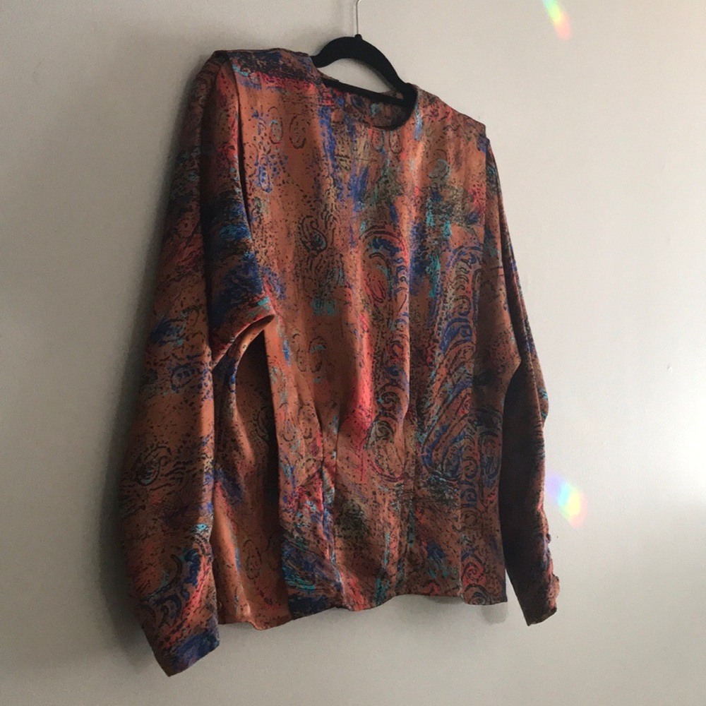 Vintage unique copper blouse New Years
